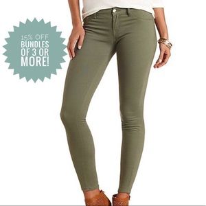 Olive Skinny Jeans